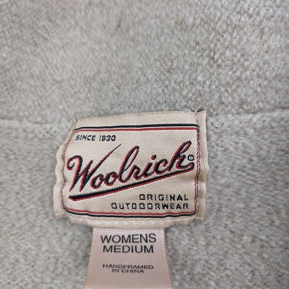 Vintage Woolrich Sweater Wool Winter Garden Floral Cardigan Womens Medium *Flaws - Picture 4 of 7